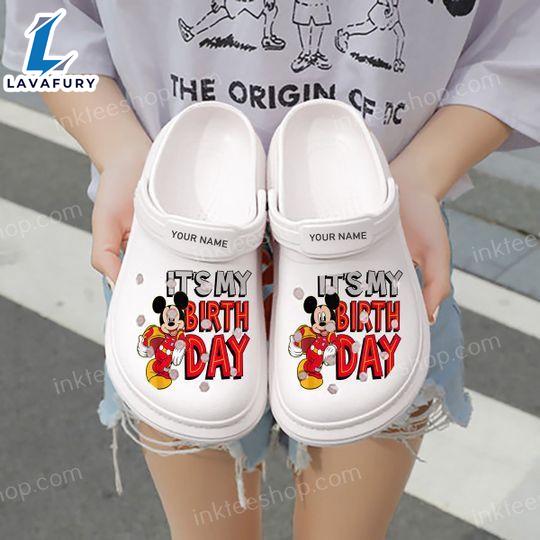 Footwearmerch Disney Junior Birthday Mickey Birthday Cartoon Crocs Crocband Shoes Clogs Custom Name For Men Women And Kids - Footwearmerch Gift Xmas Footwearmerch Disney Junior Birthday Mickey Birthday Cartoon Crocs Crocband Shoes Clogs Custom Name For Men Women And Kids - Footwearmerch Gift Xmas