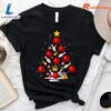 Funny Bowling Christmas Tree Lights Xmas T-shirt