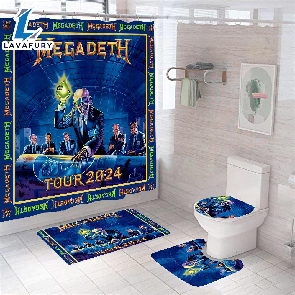 Megadeth Band Four-Piece Bathroom Set For Fans Gift Xmas Megadeth Band Four-Piece Bathroom Set For Fans Gift Xmas