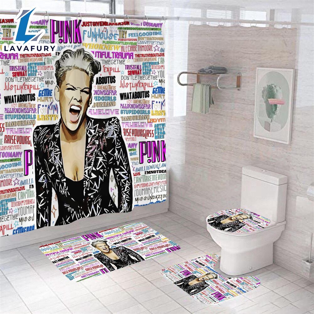 P!nk Four-piece Bathroom Set Gift Xmas P!nk Four-piece Bathroom Set Gift Xmas