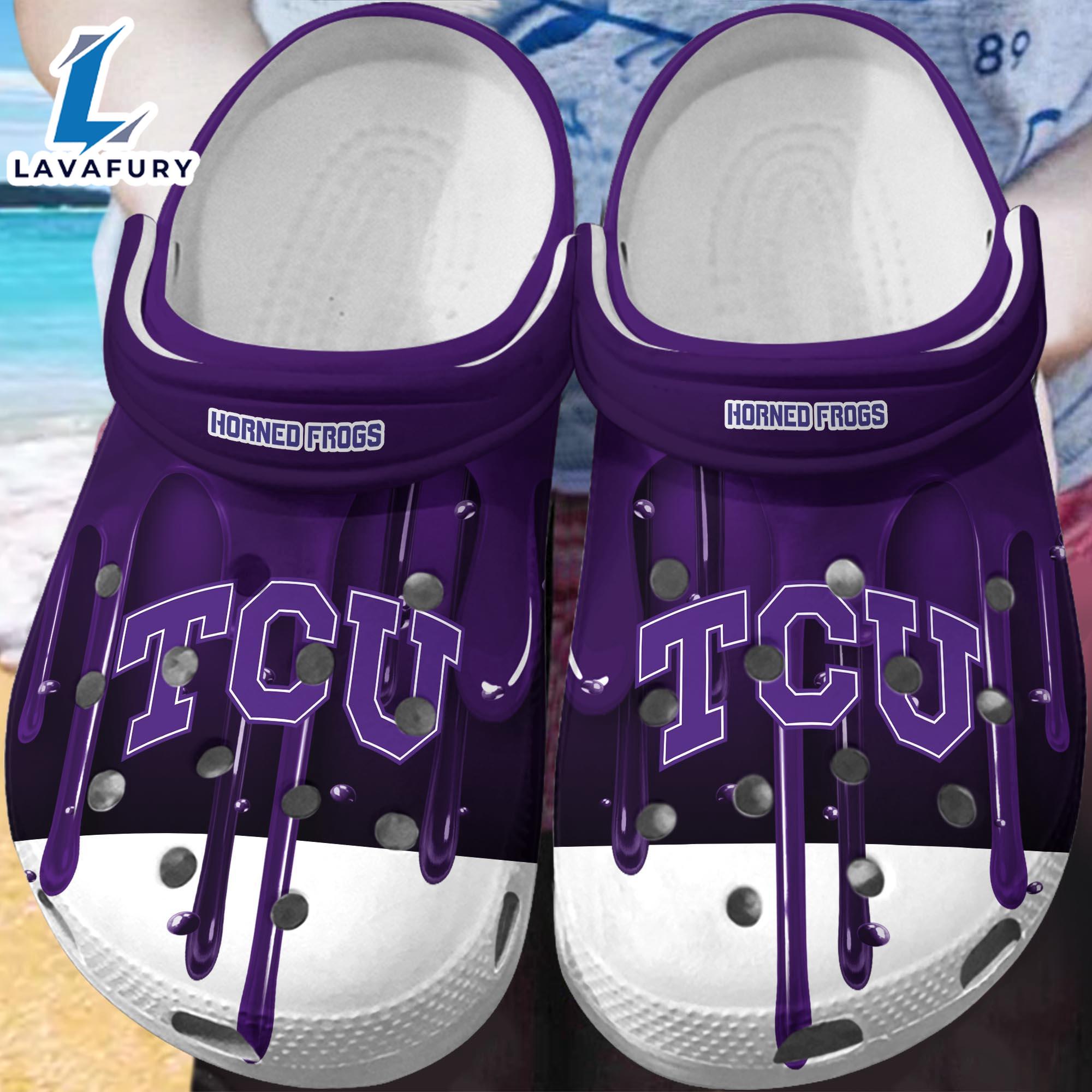 TCU Horned Frogs Crocs New For This Season Trending Gift Xmas TCU Horned Frogs Crocs New For This Season Trending Gift Xmas