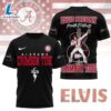 Alabama Crimson Tide x Elvis Presley Football Jersey T-Shirt Black
