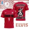 Alabama Crimson Tide x Elvis Presley Football Jersey T-Shirt Red Veteran Day 3 Alabama Crimson Tide x Elvis Presley Football Jersey T-Shirt Red