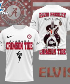 Alabama Crimson Tide x Elvis Presley Football Jersey T-Shirt
