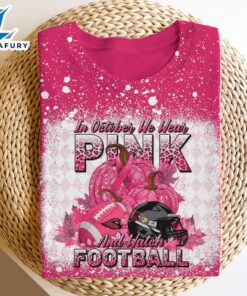 Arizona Cardinals Bleached Cancer Awareness, Sport Shirts For Fan