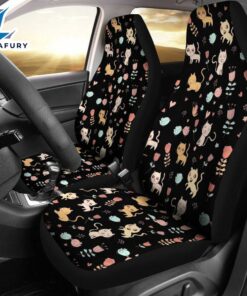 Best Cat Kitten Pattern Premium Custom Car Seat Covers Decor Protector