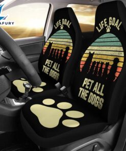Best Life Goal Pet All The Dogs Premium Custom Car Seat Covers Decor Protector