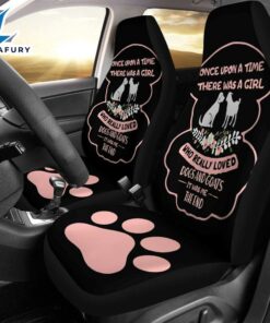 Best Once Upon A Time There Was A Girl Who Love Dogs And Goats Premium Custom Car Seat Covers Decor Protector