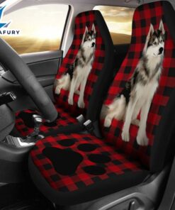 Best Siberian Husky Dog Premium Custom Car Seat Covers Decor Protector
