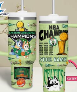Bluey Basketball NBA Champions Custom Stanley Quencher 40oz Stainless Steel Tumbler