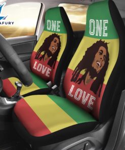 Bob Marley 2PCS Car Seat Cover Decor Car