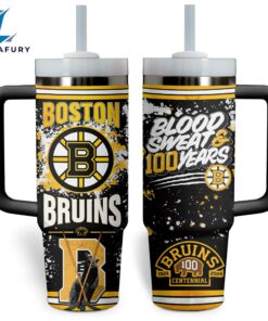 Boston Bruins NHL Custom Stanley Quencher 40oz Stainless Steel