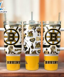 Boston Bruins NHL Sport Custom Stanley Quencher 40oz Stainless Steel Tumbler