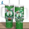 Boston Celtics NBA Custom Stanley Quencher 40oz Stainless Steel Tumbler 1