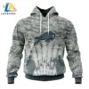 Buffalo Bills Air Force Camo Hoodie – Military Tribute Pullover for NFL Fans