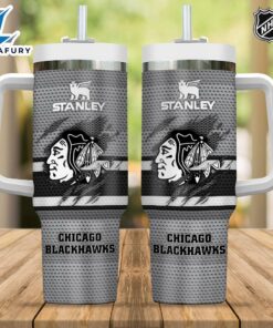 Chicago Blackhawks NHL Custom Stanley Quencher 40oz Stainless Steel Tumbler
