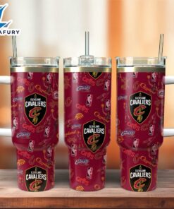 Cleveland Cavaliers Basketball NBA Sport Custom Stanley Quencher 40oz Stainless Steel Tumbler