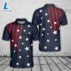 Custom Name American Flag 4th Of July Polo Shirt