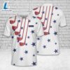 Custom Name Golf American Flag 4th Of July Patriotic Polo Shirt 1