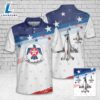 Custom Name US Air Force Thunderbirds, 4th Of July Polo Shirt