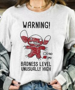 Cute Disney Lilo and Stitch 626 Stitch Day Warning Badness Level Shirt Magic Kingdom WDW Family Gift Tee