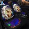 Cute Owl Love You To The Moon Galaxy Car Seat Covers