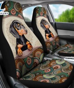 Dachshund Mandala Car Seat Covers