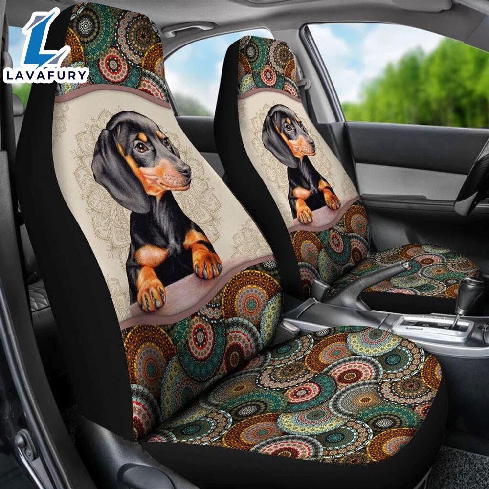 Dachshund Mandala Car Seat Covers For Lover Dogs Dachshund Mandala Car Seat Covers For Lover Dogs