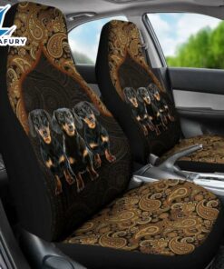 Dachshund Mandala Style Custom Car Seat Covers