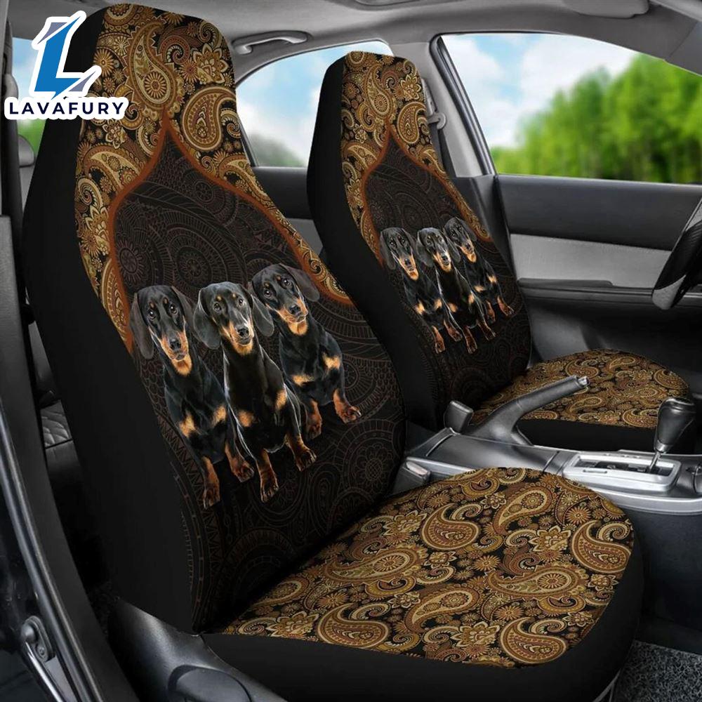 Dachshund Mandala Style Custom Car Seat Covers For Lover Dogs Dachshund Mandala Style Custom Car Seat Covers For Lover Dogs