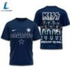 Dallas Cowboys KISS Dressed To Kill T-Shirt Blue