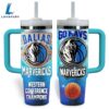 Dallas Marvericks NBA Custom Stanley Quencher 40oz Stainless Steel Tumbler With Handle