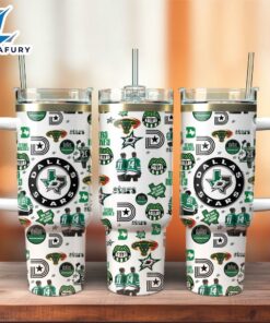 Dallas Stars Ice Hockey NHL Sport Custom Stanley Quencher 40oz Stainless Steel Tumbler With Handle