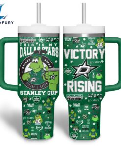 Dallas Stars NHL Custom Stanley Quencher 40oz Stainless Steel Tumbler