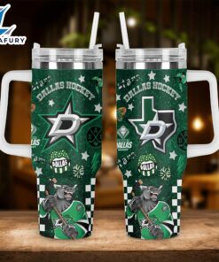 Dallas Stars NHL Custom Stanley Quencher 40oz Stainless Steel Tumbler With Handle