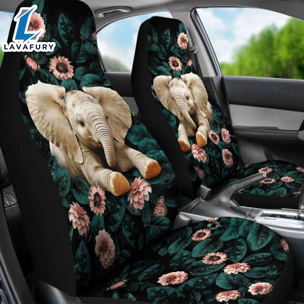 Elephant In The Forest Car Seat Covers For Lover Dogs Elephant In The Forest Car Seat Covers For Lover Dogs