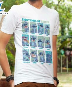 Emotions Of Stitch Panels T-Shirt Disney
