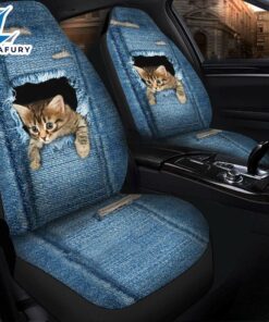 Funny Animal Cat Design Car Seat Covers