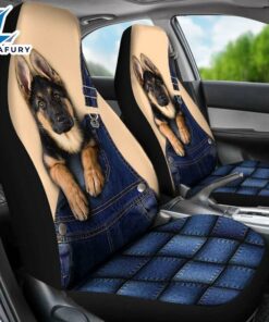 German Shepherd Cute Custom Car Seat Covers