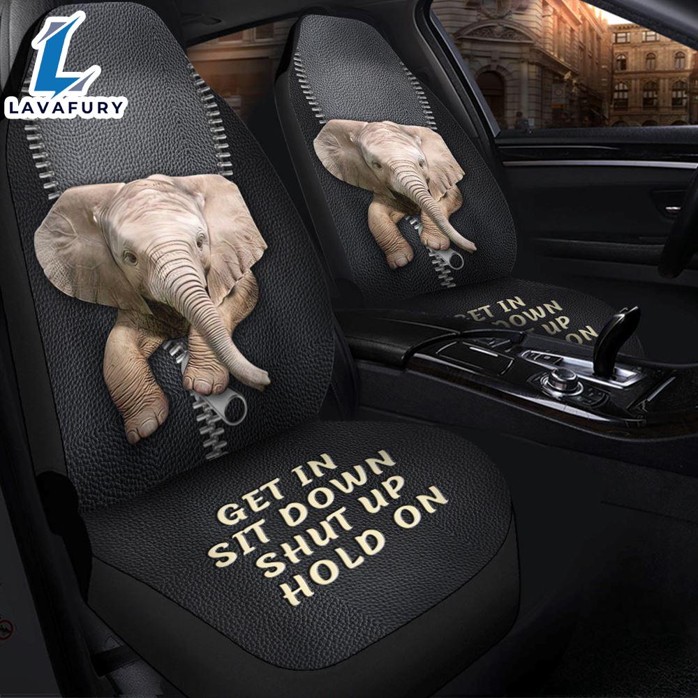 Get In Sit Down Baby Elephant Premium Custom Car Seat Covers Decor Protectors For Lover Dogs Get In Sit Down Baby Elephant Premium Custom Car Seat Covers Decor Protectors For Lover Dogs