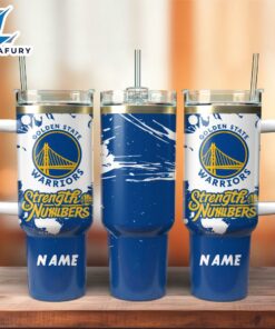 Golden State Warriors Basketball NBA Sport Custom Stanley Quencher 40oz Stainless Steel Tumbler With Handle