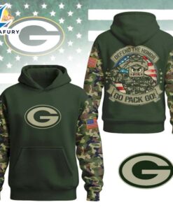 Green Bay Packers Military Camo Hoodie