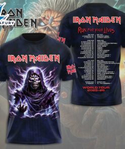 Hot Iron Maiden 50 Years 1975-2025 Thank You For The Memories Signatures Shirt