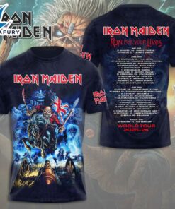 IRMA 3D Apparel - Iron Maiden Rock Band Music Powerslave Rework Shirt