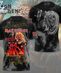 Iron Maiden 50 Years 1975-2025 Thank You For The Memories Signatures Shirt 3D