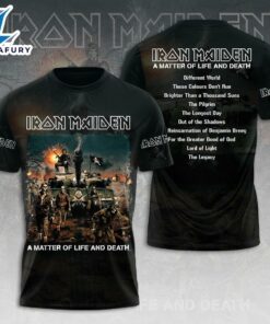 Iron Maiden 50th Anniversary T-shirt With Band Signatures For Fans