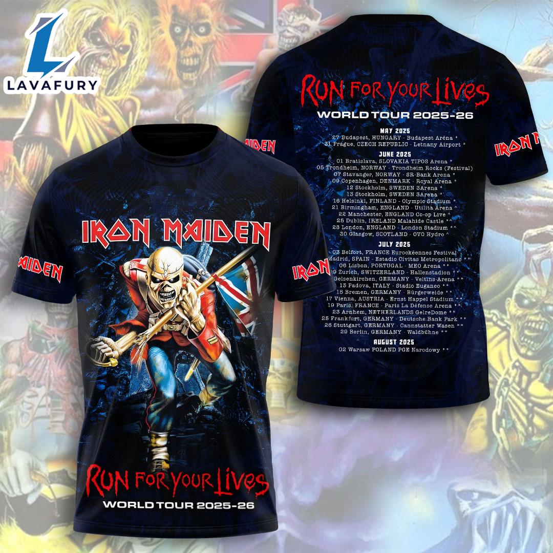 Iron Maiden 50th Anniversary T-shirt With Band Signatures Shirt Gift Summer For Man And Women Iron Maiden 50th Anniversary T-shirt With Band Signatures Shirt Gift Summer For Man And Women