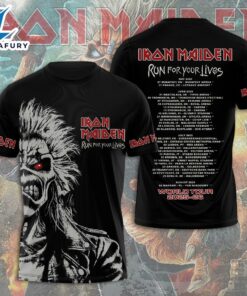 Iron Maiden 50th Anniversary T-shirt With Band Signatures