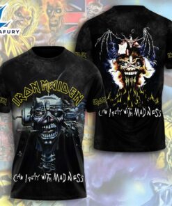 Iron Maiden Run For Your Life World Tour 2025-26 From Iron Maiden To Fear Of The Dark 3d Shirt