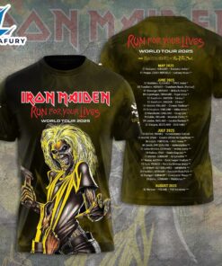 Iron Maiden Run For Your Lives World Tour 2025-2026 From Iron Maiden To Fear Of The Dark Merchandise Shirt